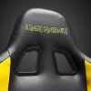 Subsonic SA5609-IM1 Pro Iron Maiden Killers Gaming-Stuhl, 3D-Armlehnen, Kunstleder, Neigung 90°–135°, 120 kg, Schwarz mit gelber Stickerei