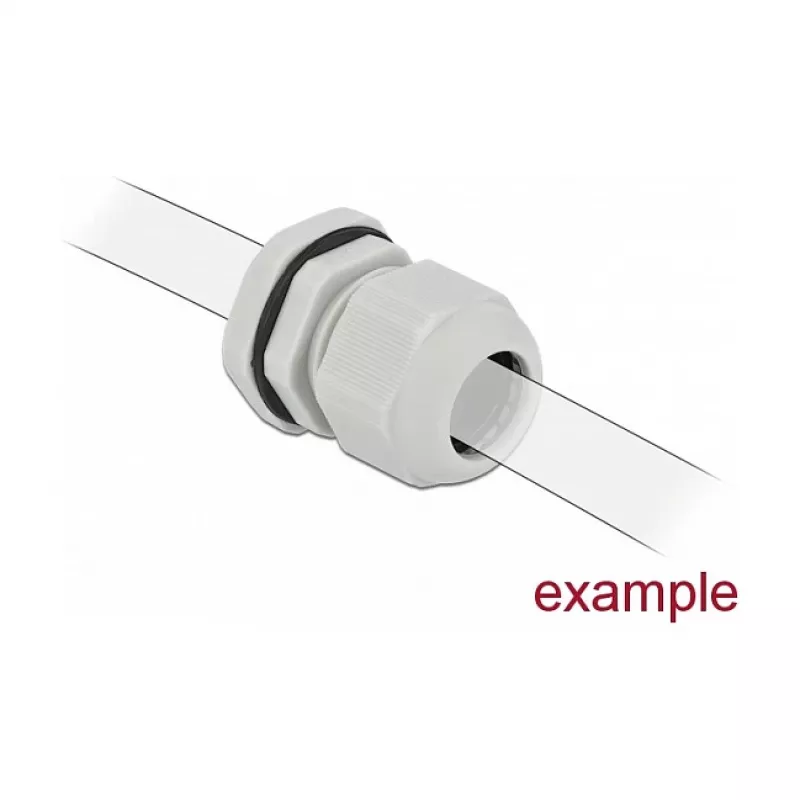Kabelverschraubung DeLOCK 60225 Grau Kunststoff 10 Stk.