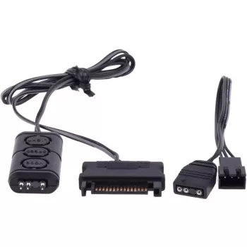 Alphacool Aurora Eiscontrol adressierbarer RGB-Controller, Schwarz