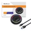 Qoltec 52275 M.2 SSD-Dockingstation, SATA/NVMe, USB-C