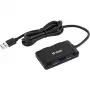 Yenkee YHB 4341BK 4-Port USB 3.0 Hub mit Micro-USB-Stromeingang