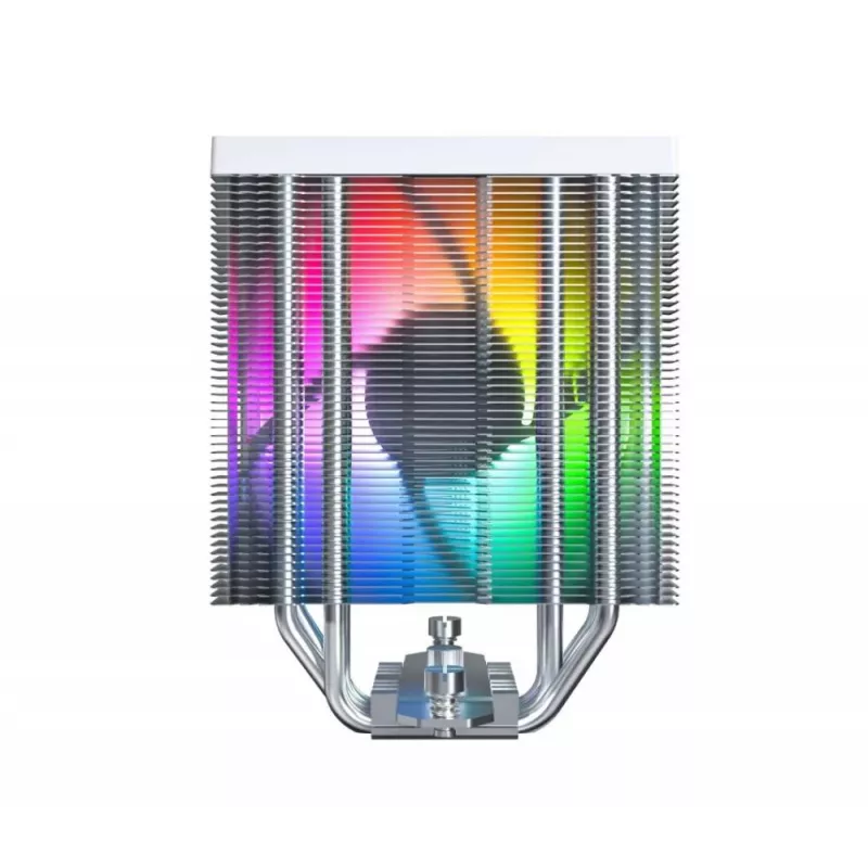 Montech NX400 White ARGB CPU-Luftkühler, 120 mm, Multi-Sockel, weiß