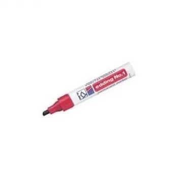 EDDING No.1 - Rot - Meißelspitze - Aluminium - Multi - 1 mm - 5 mm