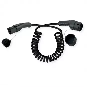 Elektrofahrzeug-Ladekabel ROLINE Typ 2 auf Typ 2 7,5 m 7,4 kW 32 A 250 V Schwarz