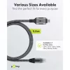 Goobay 70752 USB-C 3.1 auf RJ45 Ethernet-Kabel, Cat6 F/UTP, 5 m, schwarz/silber