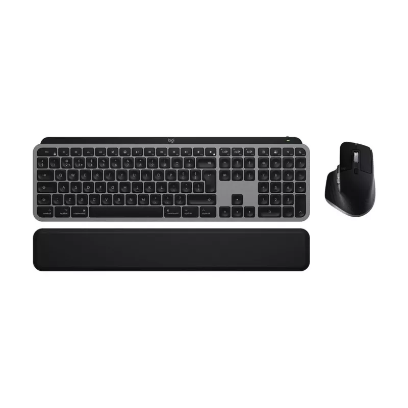 Logitech MX Keys S Combo für Mac, kabellos, DE-Layout Tastatur und Maus-Set, macOS-optimierte Tasten und Funktionen