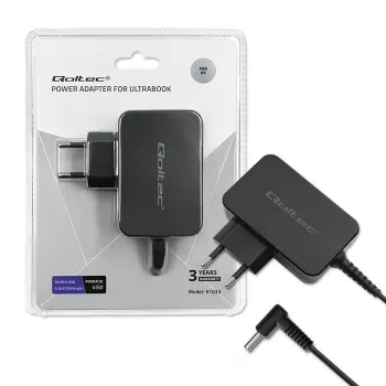 AC-Netzteil QOLTEC 51033 für Laptops, 45 W, 19,5 V, 2,31 A, 220–240 V, für den Innenbereich, Schwarz, 1,7 m Kabel