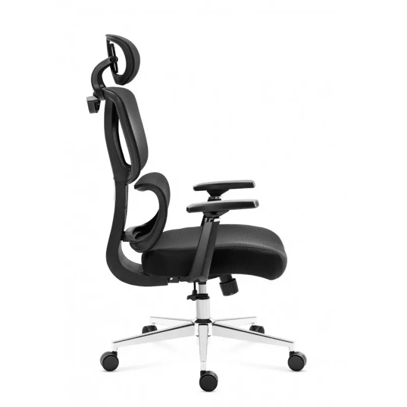 Bürostuhl mark adler Expert 4.6 Schwarz Drehstuhl MA-EXPERT 4.6 Schwarz, schwarze Polsterung, einstellbare Funktionen