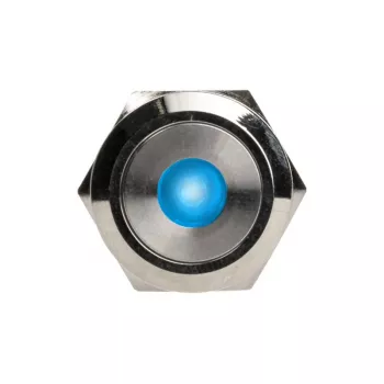 Taster DimasTech PD211 22 mm Silverline Dot RGB — vandalensicherer Panel-Taster