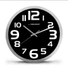 Esperanza Zurich EHC013K Quarz-Wanduhr, oval, schwarz/weiß