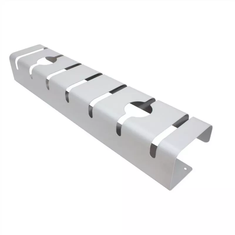 ROLINE 17.03.1302 Kabelorganizer unter dem Schreibtisch, Silber, 2er-Pack