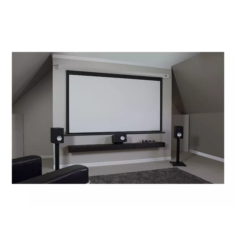Elite Screens Spectrum Series Electric100V motorisierte Projektionsleinwand, 100 Zoll (254 cm), 4:3, MaxWhite Gain 1,1, Weiß
