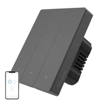 Intelligenter WLAN-Wandschalter Sonoff M5-3C-80 – 3-fach, wandmontierter smarter Schalter, Modell M5-3C-80