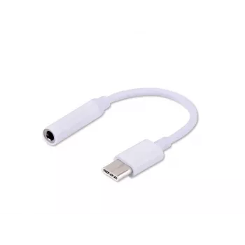 SAVIO USB Typ 3.1 C (M) – Klinke 3,5 mm (F) Audioadapter Weiß AK-35