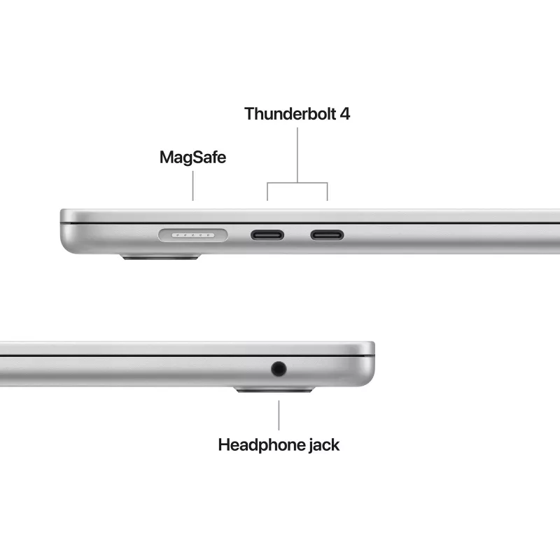 MacBook Air 34,5 cm (13,6) 2025 CTO, Notebook Silber, 16 GB, 1 TB (1 TB SSD), M4, MacOS, Griechisch