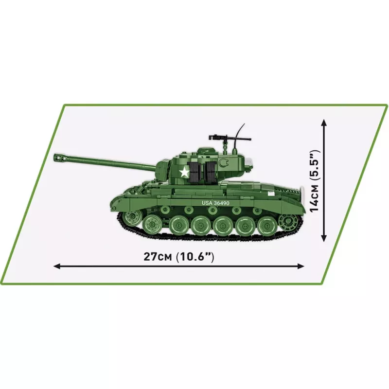 Bausatz COBI M26 Pershing T26E3 904 Teile Kunststoff für Kinder ab 3 Jahren