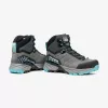 Scarpa Rush TRK GTX Woman Damen-Wanderschuhe, Größe 38, Midgray/Aqua