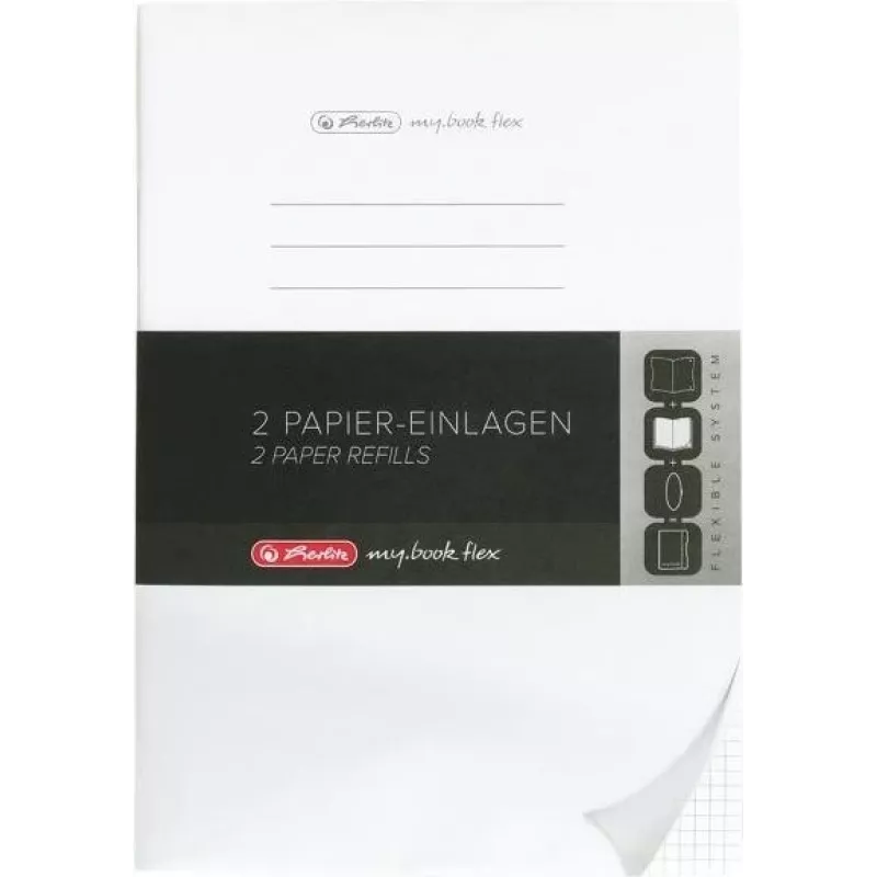 Schreibheft Herlitz my.book A5 40 Blatt Schwarz Weiß