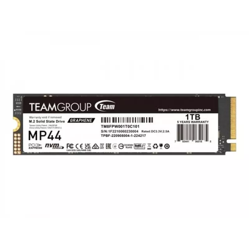 Team Group MP44 - SSD - 1 TB - Intern - M.2 2280 - PCIe 4.0 x4 (NVMe)