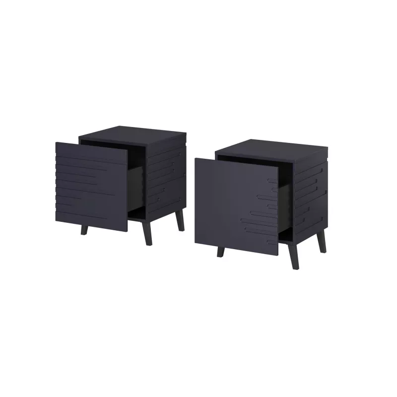 Nachttisch cama meble NOVA 44×40×52 cm, 1 Schublade, marineblau matt