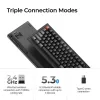 Mechanische Tastatur Keychron V3 Ultra 8K – QWERTY, Bluetooth & Kabel, RGB, Schwarz