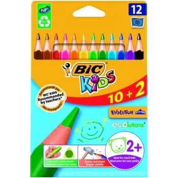 BIC Buntstifte CEV.TRIANG.CBW 10+2 EU 12 Buntstifte, 214842
