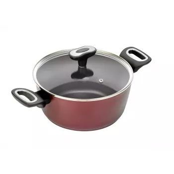 Suppentopf JATA CF924 4 l Rot Aluminium