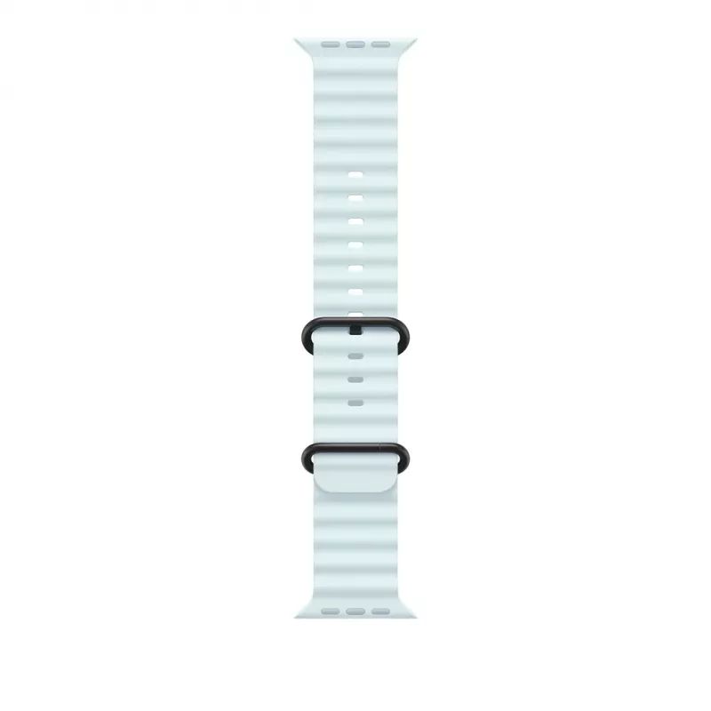 Apple 49mm Ice Blau Ocean Armband – Schwarz Titanium Finish
