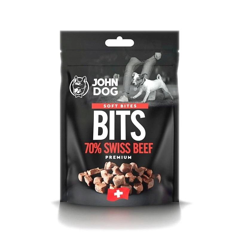 JOHN DOG Soft Bites Bits Beef 70% Hundesnack 100 g