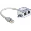 DeLOCK 65441 RJ45 Port-Doppler, Ethernet-100Base-TX-Splitter, 1x RJ-45 (Stecker) auf 2x RJ-45 (Buchse), 15 cm