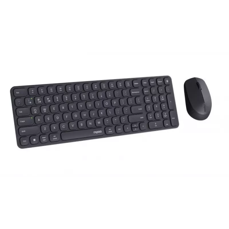 Rapoo 9310M Kabelloses Multi-Mode Tastatur-Maus-Set, Schwarz