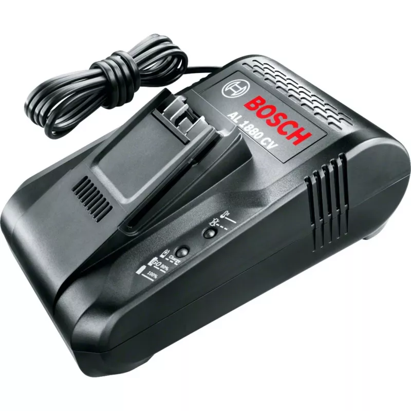 Bosch AL 1880 CV 1600A011TZ Schnellladegerät, 8 A, Power for All, schwarz