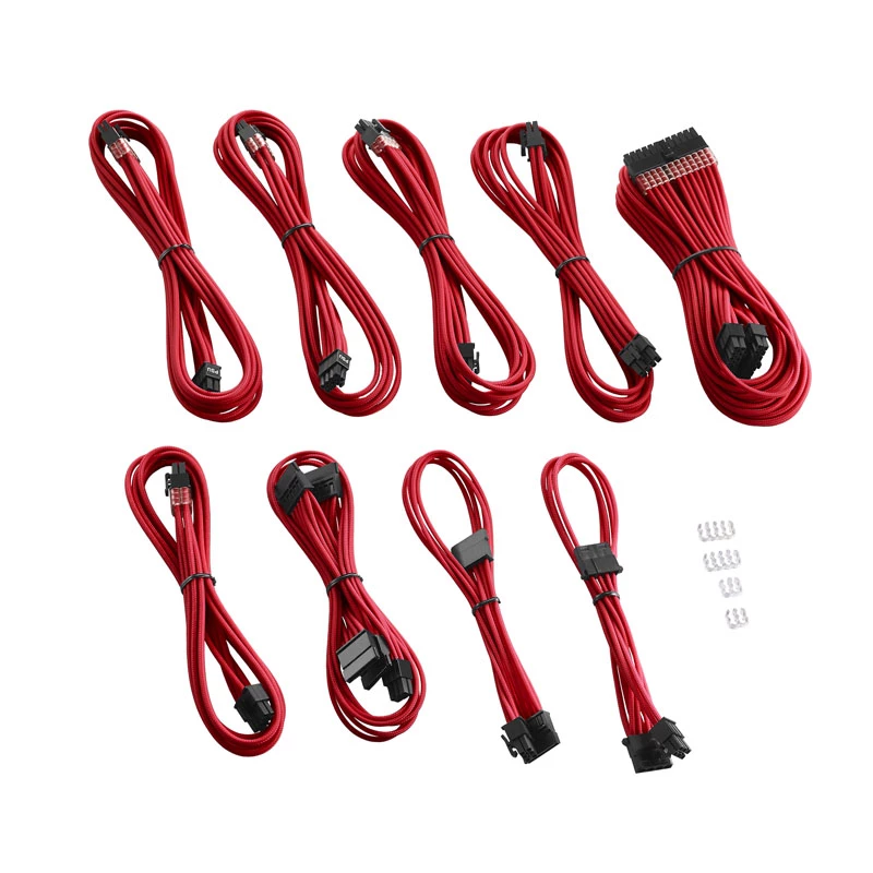 CableMod C-Series PRO ModMesh Kabelset für RMi/RMx/RM (Black Label), Rot