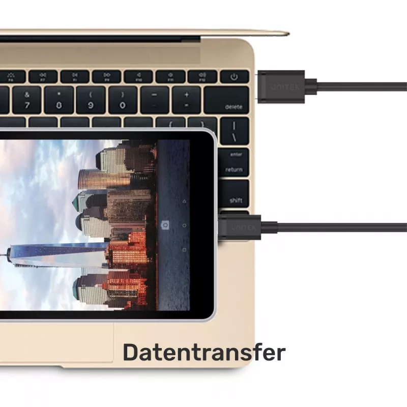 UNITEK C14069BK USB-Kabel 3 m USB A auf USB C