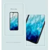 Handyhülle iKins für Samsung Galaxy S21+ – schützende Rückabdeckung, blue lake Schwarz