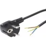 Lapp ÖLFLEX PVC 70261131 Geräteanschlussleitung mit Stecker, harmonisiert, Schwarz