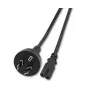 Microconnect PE030718AUSTRALIA Netzkabel Schwarz 1,8 m C7-Kupplung