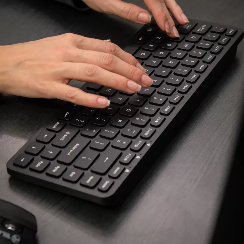 Mini-Wireless-Tastatur Tellur TLL491251 Schwarz kompaktes Design, tragbares Layout
