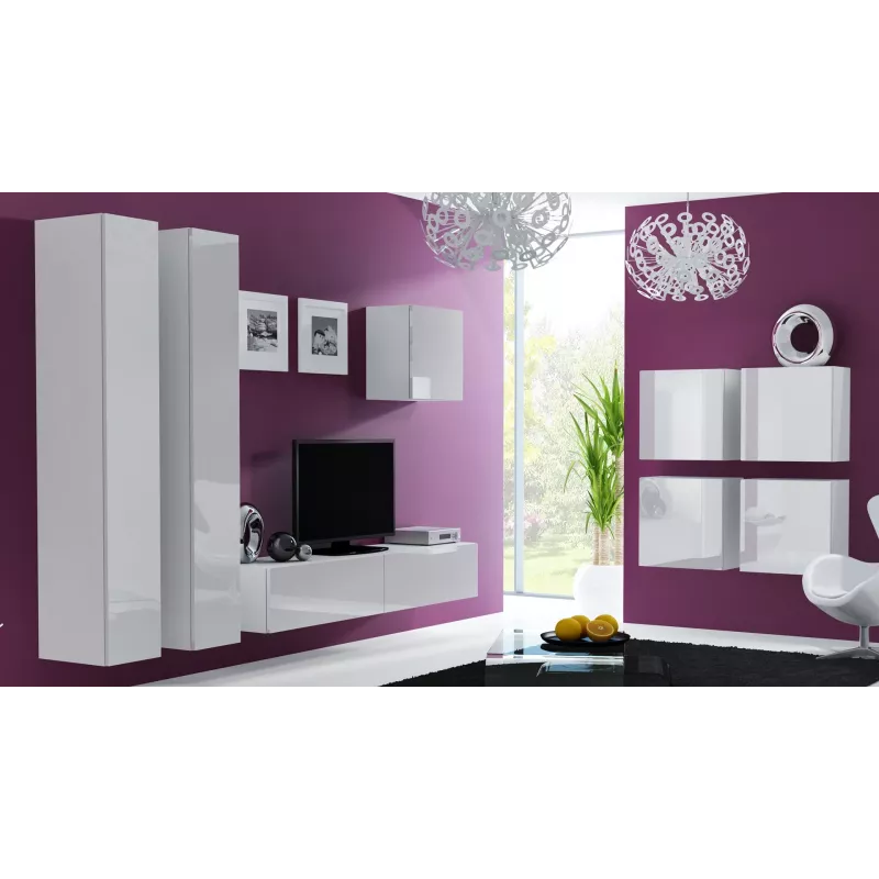 Cama Square Schrank VIGO 50/50/30 weiß/weiß glänzend