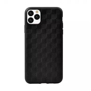 Schutzhülle Devia Woven2 für iPhone 11 Pro Max, gewebte Textur, schwarz