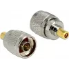 Delock 88869 HF-Adapter, N Stecker auf SMB Stecker, vernickelt, silber