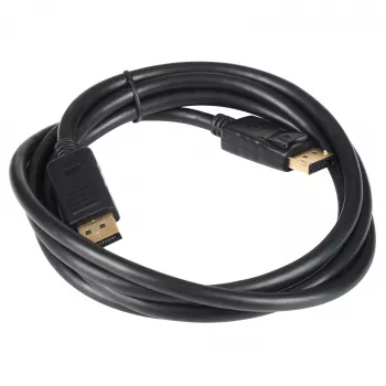Akyga AK-AV-10 DisplayPort-Kabel, Stecker/Stecker, vergoldete Stecker, 1,8 m, schwarz
