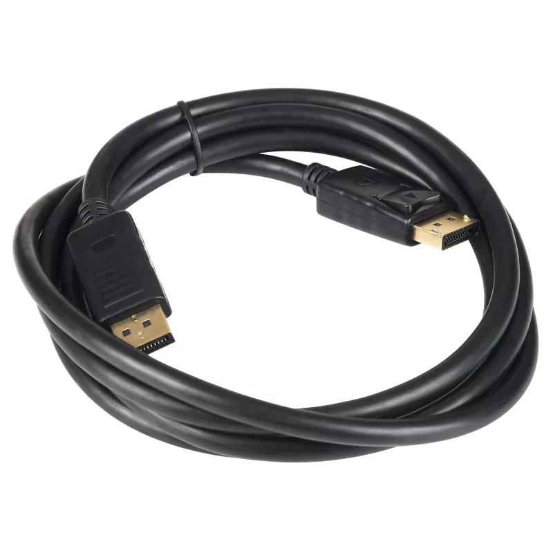 Akyga AK-AV-10 DisplayPort-Kabel, Stecker/Stecker, vergoldete Stecker, 1,8 m, schwarz
