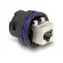 DeLOCK 67048 RJ45 Cat.6A Einbaubuchse / Kupplung, Schwarz