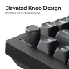Mechanische Tastatur Keychron V1 Ultra 8K — 75% Formfaktor, QWERTY, Bluetooth, RGB, Schwarz