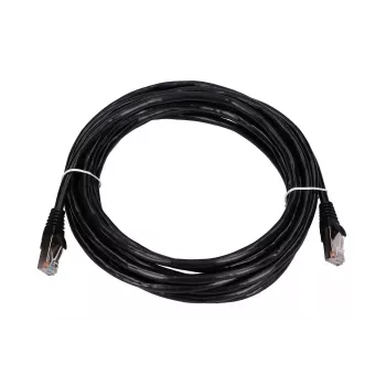 LAN-Patchkabel Extralink Cat5e FTP 5 m, Kupfer-Twisted-Pair, RJ-45–RJ-45, schwarz