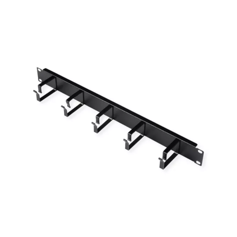 ROLINE 26.21.0263 19-Zoll Rangierpanel 1 HE, 40 x 60 mm, Schwarz RAL 9005