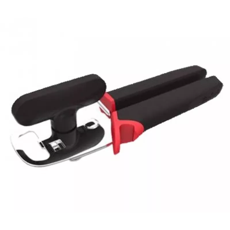 Tefal Ingenio K20705 Multi-Öffner, Dosenöffner, Edelstahl, schwarz/rot