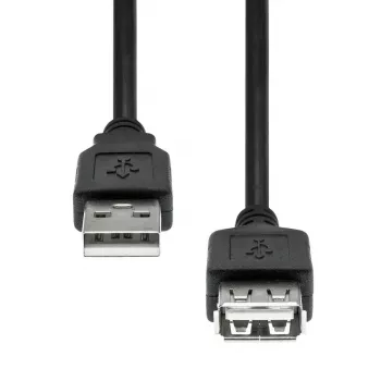 USB-Verlängerungskabel ProXtend USB2AAF-0005 – 5 m, USB-A-Stecker auf USB-A-Buchse, schwarz