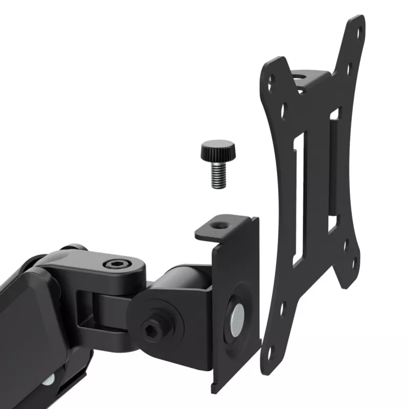 Maclean Monitorhalterung, Gasfeder, 17-32, 2-10kg, schwarz, MC-133